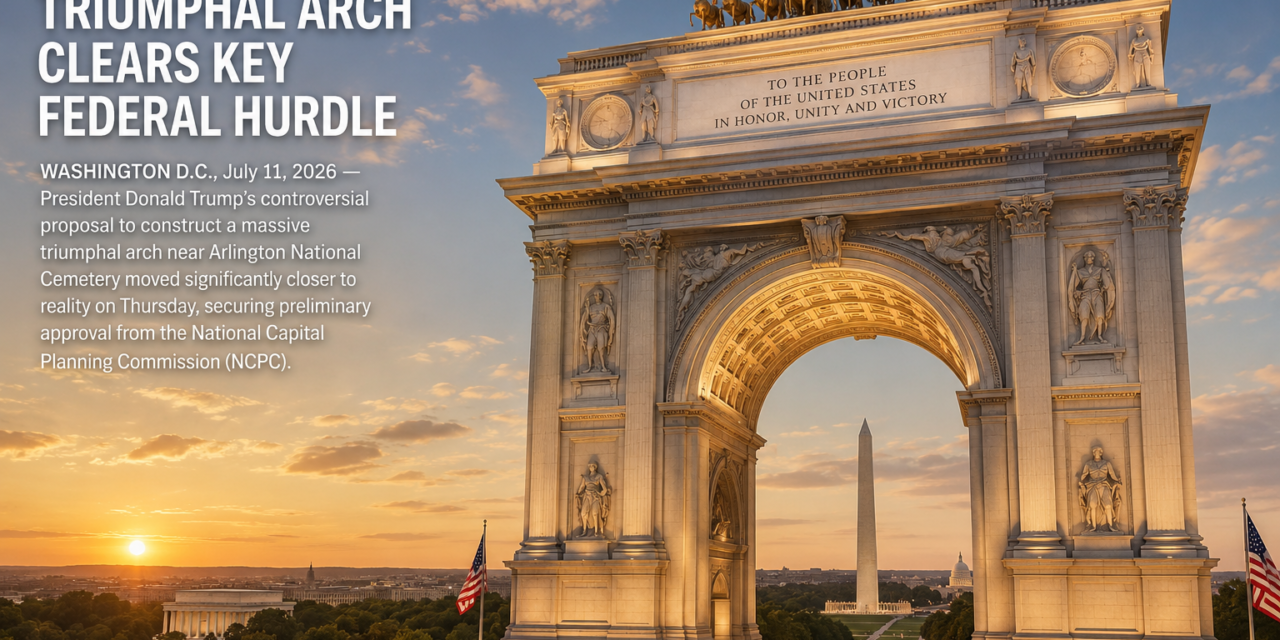 Proposed 250-Foot Triumphal Arch Clears Key Federal Hurdle