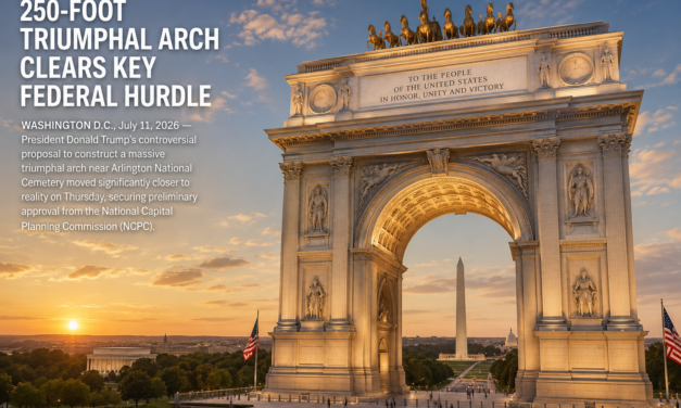 Proposed 250-Foot Triumphal Arch Clears Key Federal Hurdle