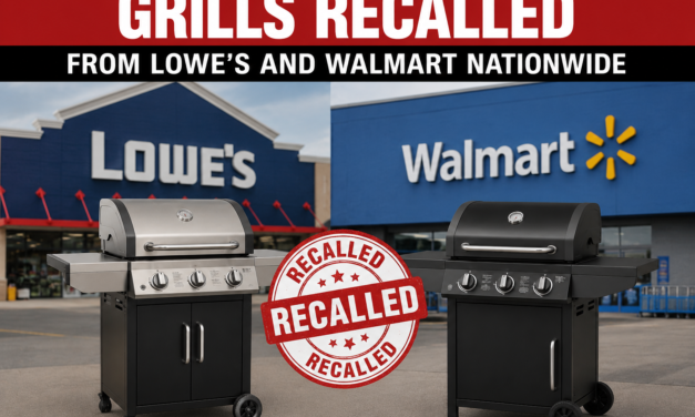 Grills recalled Nationwide from Walmart and Lowe’s